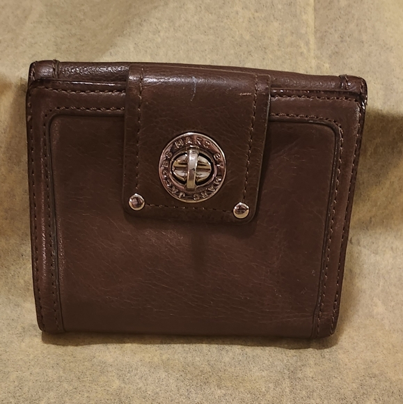 Marc by Marc Jacobs Double Sided Leather Wallet Brown 5" X 4" - Picture 4 of 15